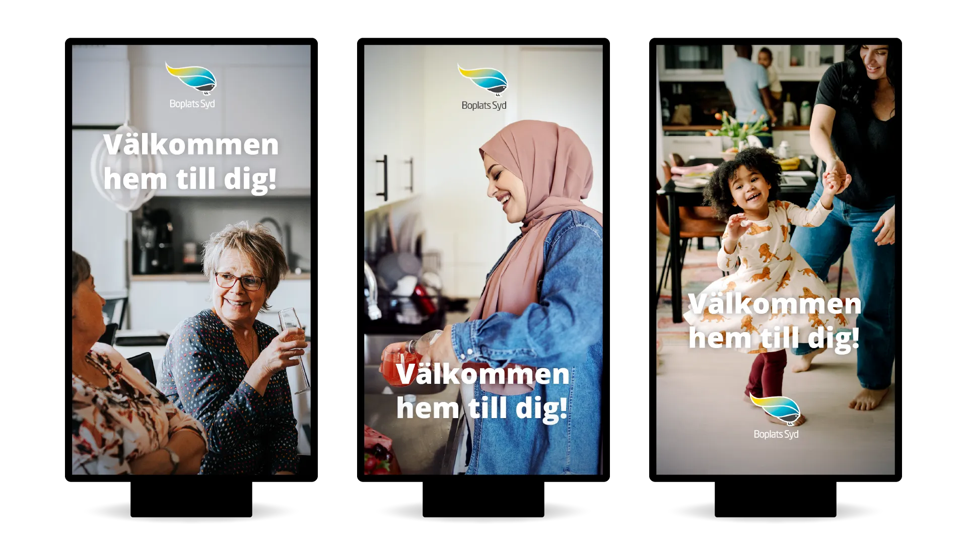 Exempel på bildspråk i form av skärmar