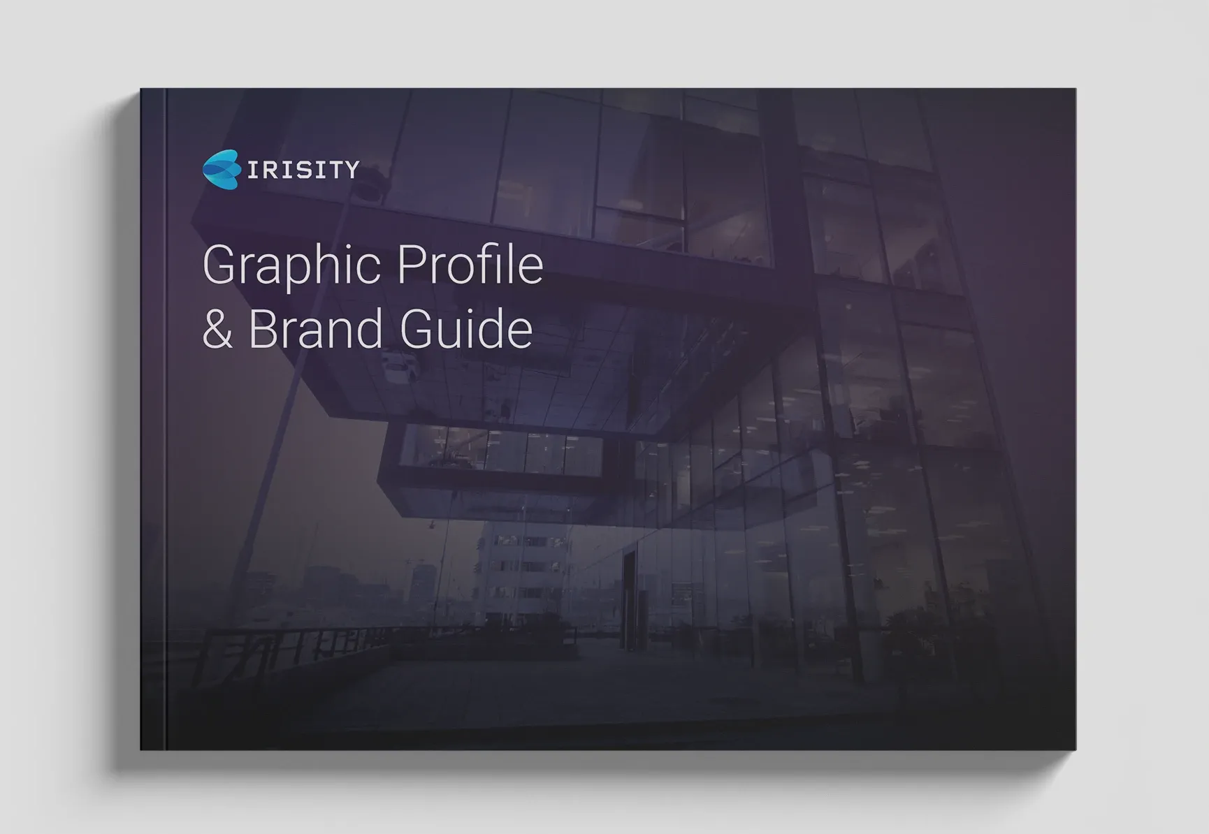 Omslag från Irisitys graphic profile & brand guide